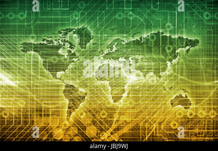 Globales Abonnement-Services-System als Plattform Stockfoto