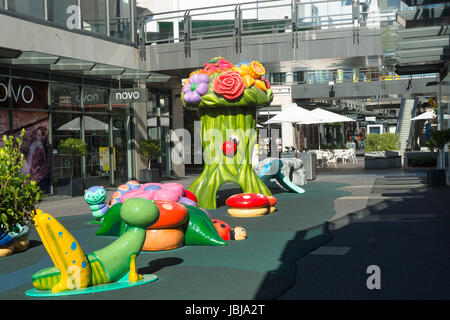 Melbourne Docklands / Wohn- und Einkaufsviertel im Hafen Town.Melbourne Victoria Australien. Stockfoto