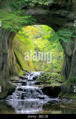 NOMIZO-keine-Taki Wasserfälle in Kimitsu Chiba Japan Stockfoto