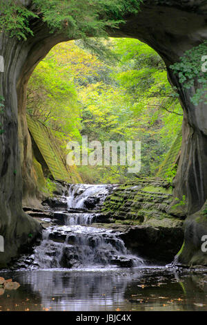 NOMIZO-keine-Taki Wasserfälle in Kimitsu Chiba Japan Stockfoto