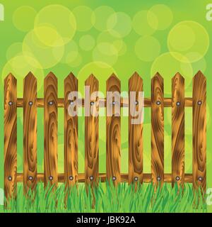 Bunte Illustrationen mit Holz Bilderrahmen auf einem weißen Hintergrund für Ihr design Stockfoto