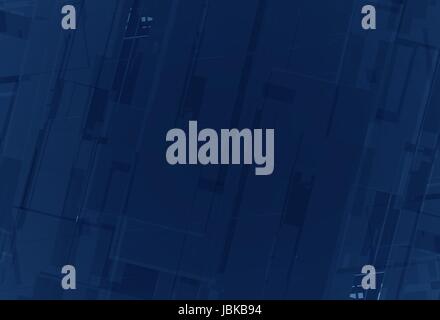 Blauen Platten 3D Hintergrund Illustration. Blaue geometrische Quadrate Konzept Kulisse. Stockfoto