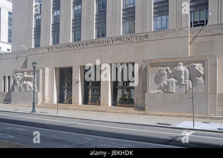 Robert N.C Nix, Sr. Federal Building und United States Postoffice in Philadelphia, Pennsylvania, Vereinigte Staaten von Amerika Stockfoto