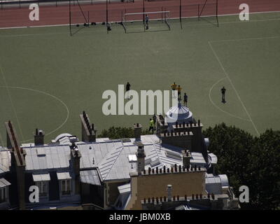 PARIS FRANKREICH FUSS BALL HOF AUS GESEHEN OBEN - PARIS SPORT © Frédéric BEAUMONT Stockfoto