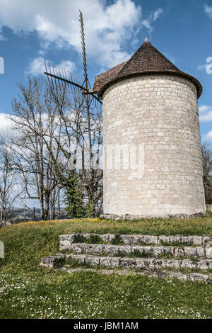 DOME DORF DORDOGNE - ALTE MÜHLE - PERIGORD FRANKREICH © Frédéric BEAUMONT Stockfoto