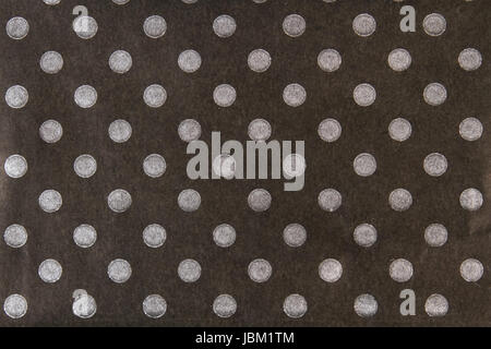 Schwarze Tapete in den weißen Punkten. Stockfoto