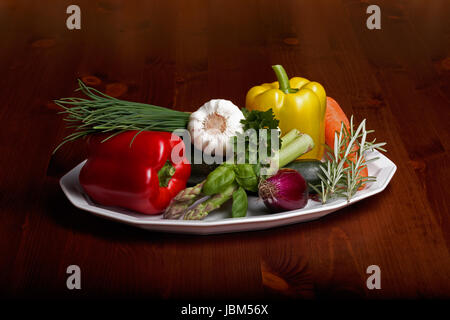 Gemüse für eine Gemüse-Pfanne Stockfoto