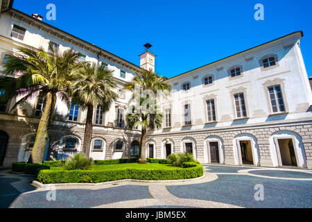 Palazzo Borromeo (Borromäischen Palast) auf Isola Bella (Bella Insel), Gebiet des Lago Maggiore, Piemont, Italien Stockfoto