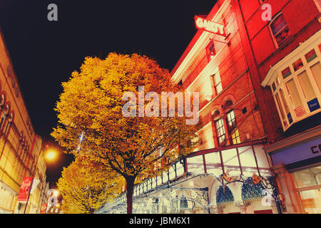 DUBLIN, Irland - 18. November 2016: Detail des schönen King Street und Gaiety Theatre in Dublin Stadtzentrum Stockfoto