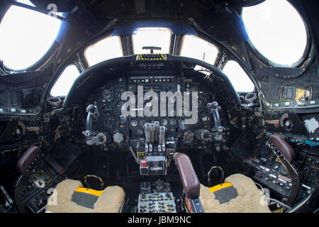 Avro Vulcan Bomber Cockpit (XJ823) Stockfoto