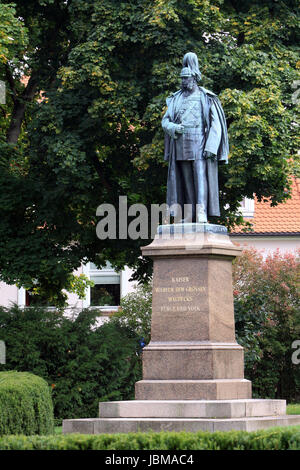 Denkmal Kaiser Wilhelm der Große, Bad Arolsen, Hessen, Deutschland Stockfoto