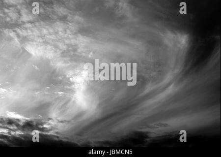 Cirrus Himmel hohen Eiswolken Stockfoto