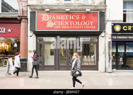 Die Kirche von Scientology, 68 Tottenham Court Road, London, England, UK Stockfoto