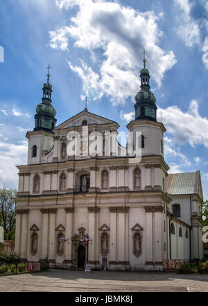 Blick auf St. Bernards Church in Krakau, Polen. Stockfoto