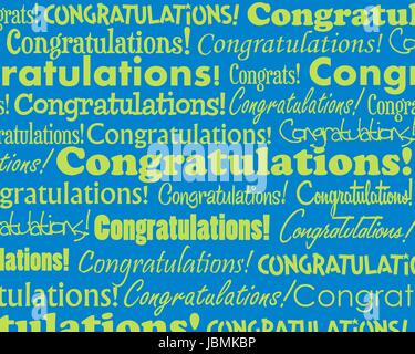 Gruppierte Sammlung verschiedener Glückwunschtexte Stock Vektor