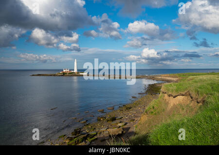 Str. Marys Insel vor Whitley Bay Northumberland England 10.6.17 Stockfoto