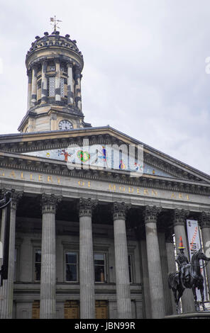 Schottlands größte Stadt Glasgow in einem bewölkten Tag Stockfoto