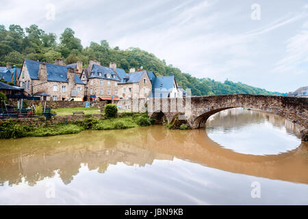 Dinan Stadt in Frankreich Stockfoto