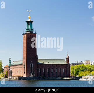 Stockholm, Schweden - Stadthaus (Rathaus), Kungsholmen Stockfoto