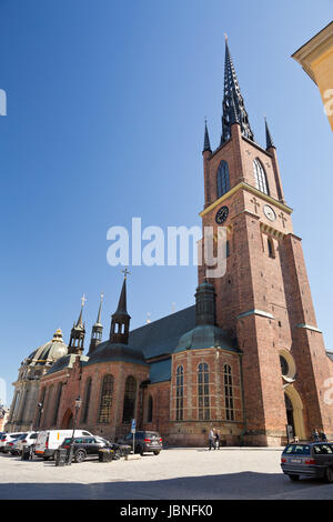 Stockholm, Schweden - Riddarholmen Riddarholmskyrkan (Riddarholm Kirche) Stockfoto