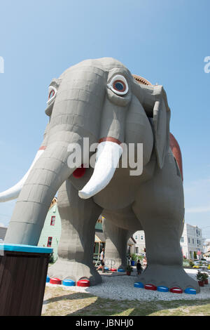 MARGATE, NJ - 16 AUGUST: Lucy den Elefanten am 16. August 2016 Stockfoto