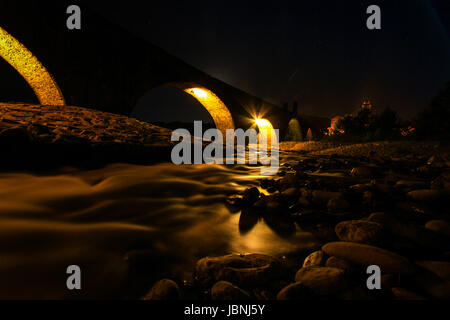 Val Trebbia Nacht Exposition Stockfoto