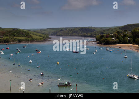 Kingsbridge Estuary von Salcombe Waterfront in South Devon Stockfoto