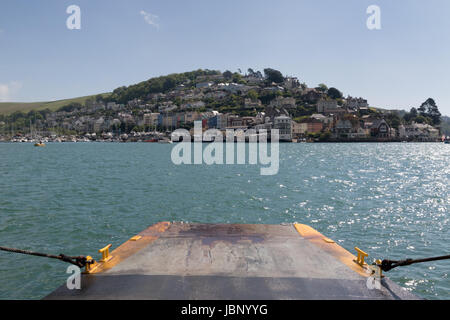 Die küstennahen Dorf Kingswear auf dem River Dart vor Dartmouth Stockfoto