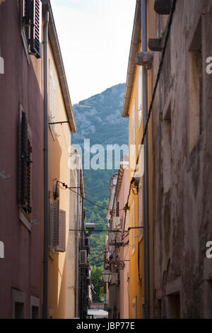 Gasse in Ston, Kroatien Stockfoto