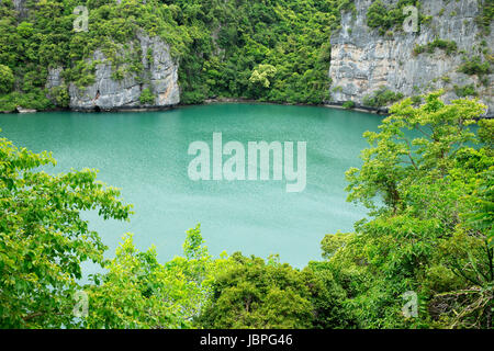 Die Lagune genannt "Talay Nai' im Moo Koh Ang Tong National Park Stockfoto