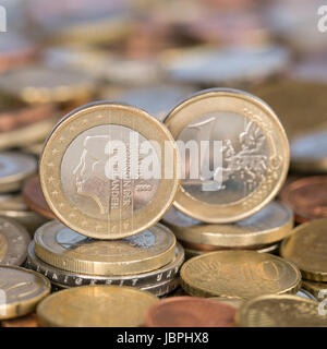 Eine Ein-Euro-Münze aus Den Niederlanden Stockfoto