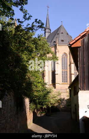 Schlosskirche, bin Meisenheim, Glan, Meisenheim, Glan, Kirche, Kirchturm, Religion, Architektur, Rheinland-Pfalz, Deutschland, brd Stockfoto