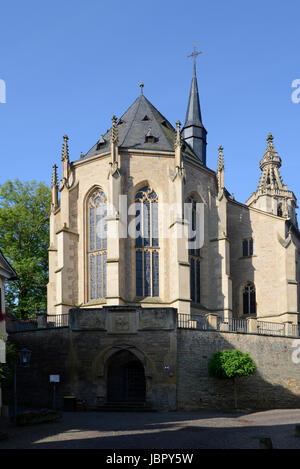 Schlosskirche, bin Meisenheim, Glan, Meisenheim, Glan, Kirche, Kirchturm, Religion, Architektur, Rheinland-Pfalz, Deutschland, brd Stockfoto