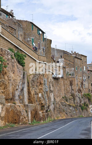 Gasse. Civita Castellana. Lazio Rom. Italien. Stockfoto