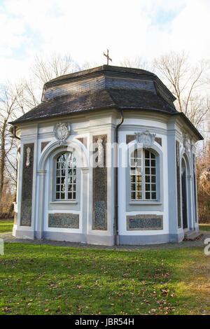 Jagdschloss Falkenlust in Brühl bei Bonn, Nord Rhein Westfalen, Deutschland. Stockfoto