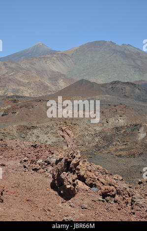 Pico del Teide, Teneriffa, Teide, Pico Viejo, Berg, Vulkan, Vulkanismus, Gebirge, Hochgebirges, Lava, Kanaren, Spanien, Kanarische Inseln, erkundet, Stockfoto