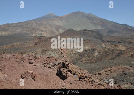 Pico del Teide, Teneriffa, Teide, Pico Viejo, Berg, Vulkan, Vulkanismus, Gebirge, Hochgebirges, Lava, Kanaren, Spanien, Kanarische Inseln, erkundet, Stockfoto