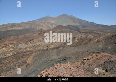 Pico del Teide, Teneriffa, Teide, Pico Viejo, Berg, Vulkan, Vulkanismus, Gebirge, Hochgebirges, Lava, Kanaren, Spanien, Kanarische Inseln, erkundet, Stockfoto