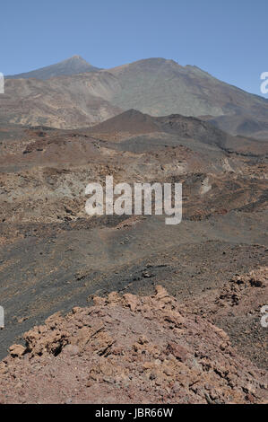 Pico del Teide, Teneriffa, Teide, Pico Viejo, Berg, Vulkan, Vulkanismus, Gebirge, Hochgebirges, Lava, Kanaren, Spanien, Kanarische Inseln, erkundet, Stockfoto