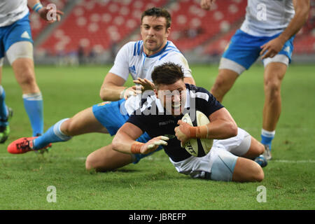 Ali Preis (SCO), Italien Vs Schottland offiziellen internen Testspiel, 10. Juni 2017 - Rugby: Nationalstadion, Sports Hub, Singapur. Bildnachweis: Haruhiko Otsuka / AFLO/Alamy Live News Stockfoto