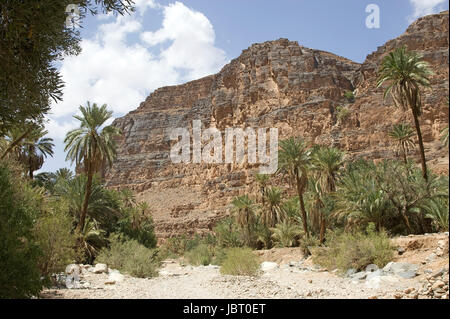 Amtoudi-Tal im Süden von Marokko aus dem wadi Stockfoto