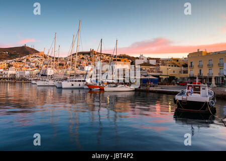 Ermoupoli auf der Insel Syros in Griechenland. Stockfoto