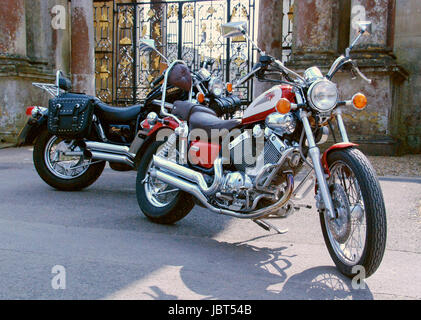 Motorrad Yamaha Virago 535 Stockfoto