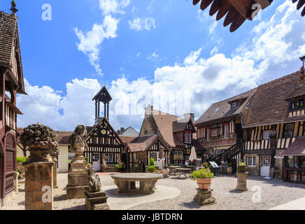 Frankreich, Calvados (14), Dives-Sur-Mer, Hostellerie Guillaume le Conquérant Dit le Village d ' Art / / Frankreich, Calvados, Dives Sur Mer, der Hostellerie Stockfoto