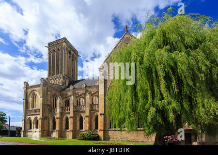 Frankreich, Calvados (14), Villers-Sur-Mer, l'Église / / Frankreich, Calvados, Villers Sur Mer, Kirche Stockfoto