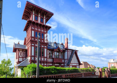 Calvados (14), Villers-Sur-Mer, Frankreich, Villa / / Frankreich, Calvados, Villers Sur Mer, Villa Stockfoto