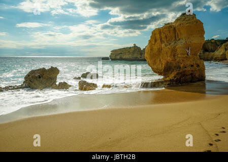 Portugal, Algarve, Albufeira, Praia de Sao Rafael, Stockfoto