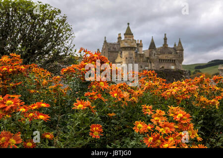 Abbotsford House aus den ummauerten Garten, Melrose, Scottish Borders Stockfoto