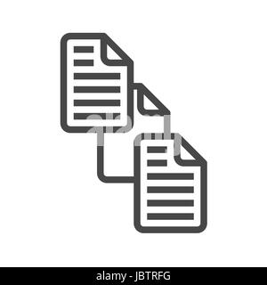 Austausch dünne Linie Vektor Dateisymbol. Flach-Symbol auf dem weißen Hintergrund isoliert. Editierbare EPS-Datei. Vektor-Illustration. Stock Vektor