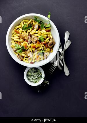 Pasta "Osso Buco" Stockfoto